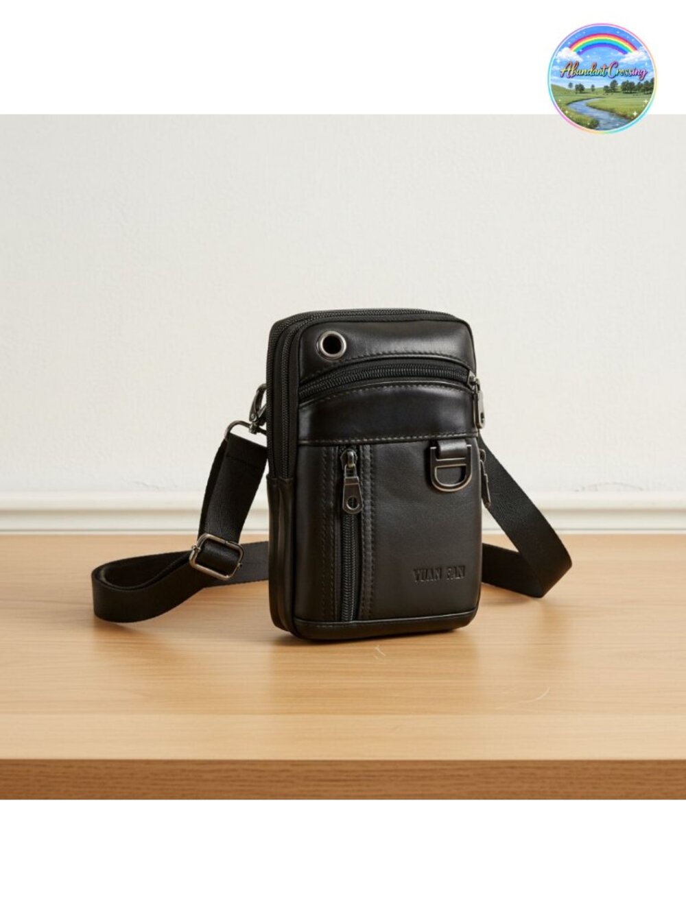 Leather Phone Holster Waist Bag Crossbody Pouch